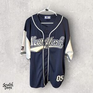 Colosseum Sports New York Blue Embroidered Jersey, X-Large - Stylish Fan Gear